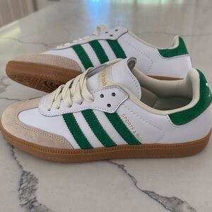 Sporty & Rich x adidas Samba OG White Green US Men’s 5 Women’s 6